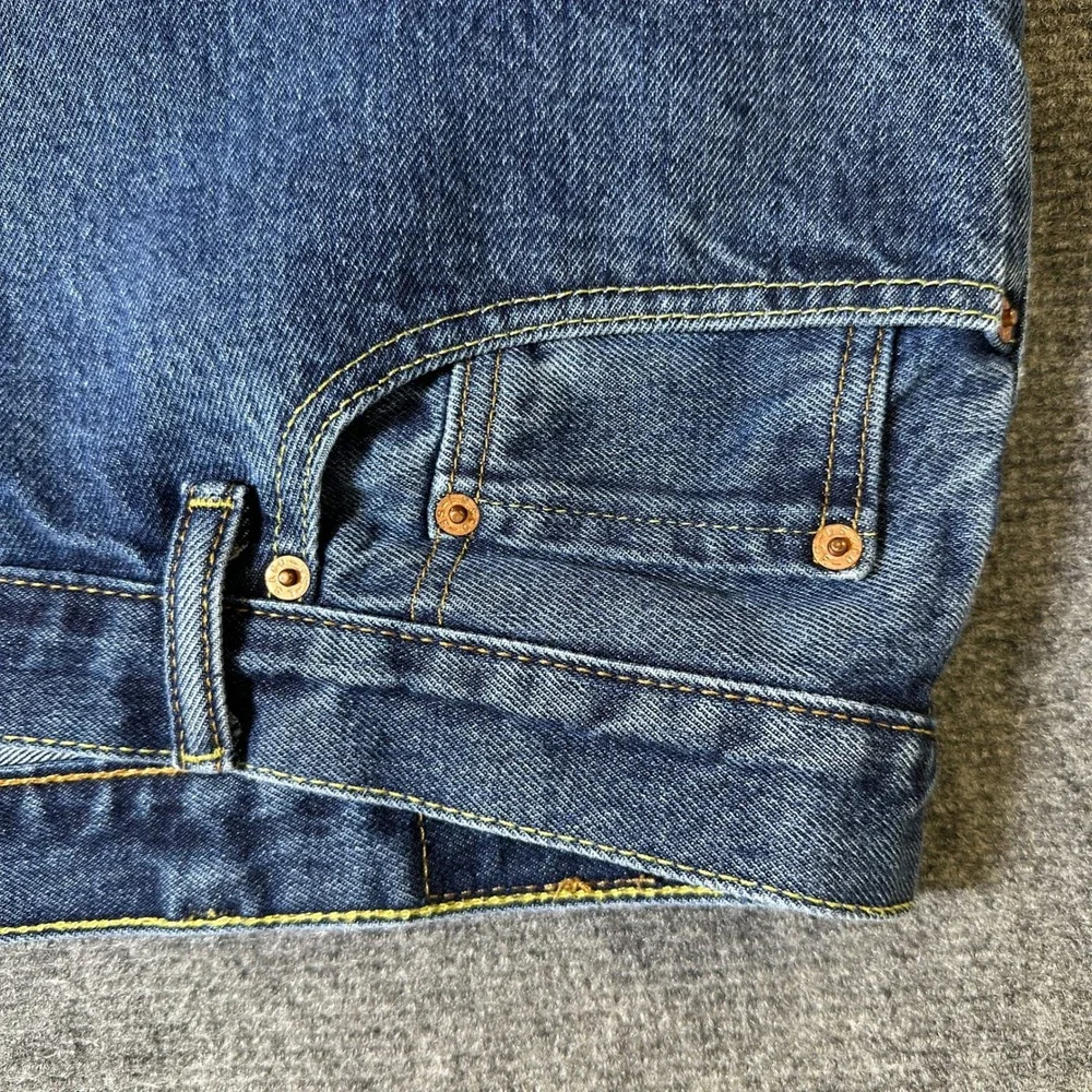 Levis 560 Comfort Fit Jeans Mens Blue Relaxed Tapered Leg Denim Pants 46x29